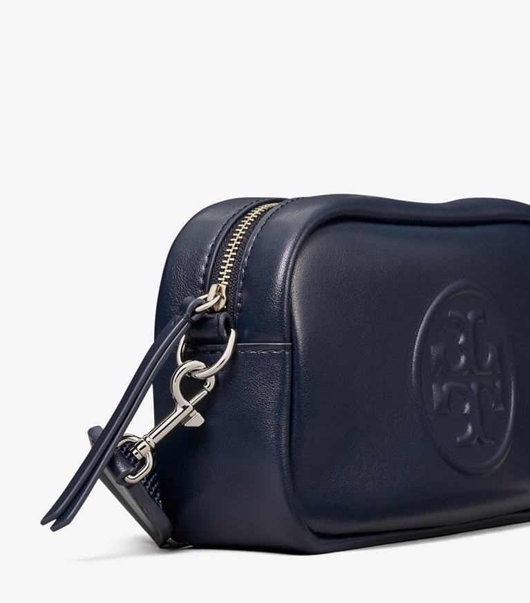 Tory Burch designer crossbody bags Mini Miller natuura™ Crossbody Bag in NEW NAVY detail