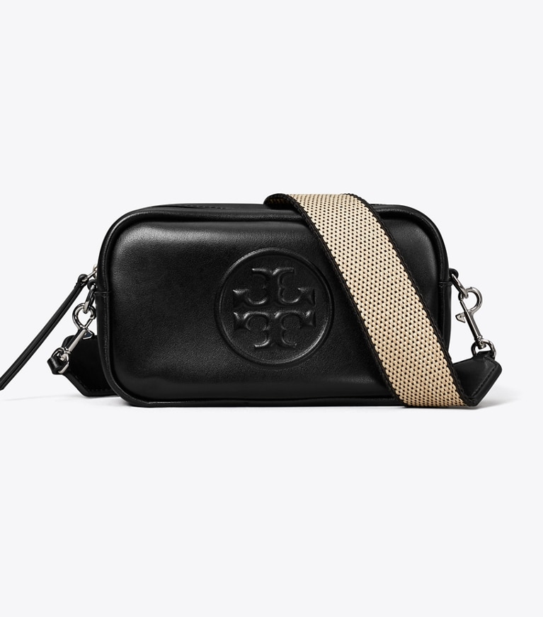 Tory Burch designer crossbody bags Mini Miller natuura™ Crossbody Bag in BLACK front