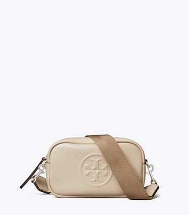 Tory Burch designer crossbody bags Mini Miller natuura™ Crossbody Bag in Light Stone front