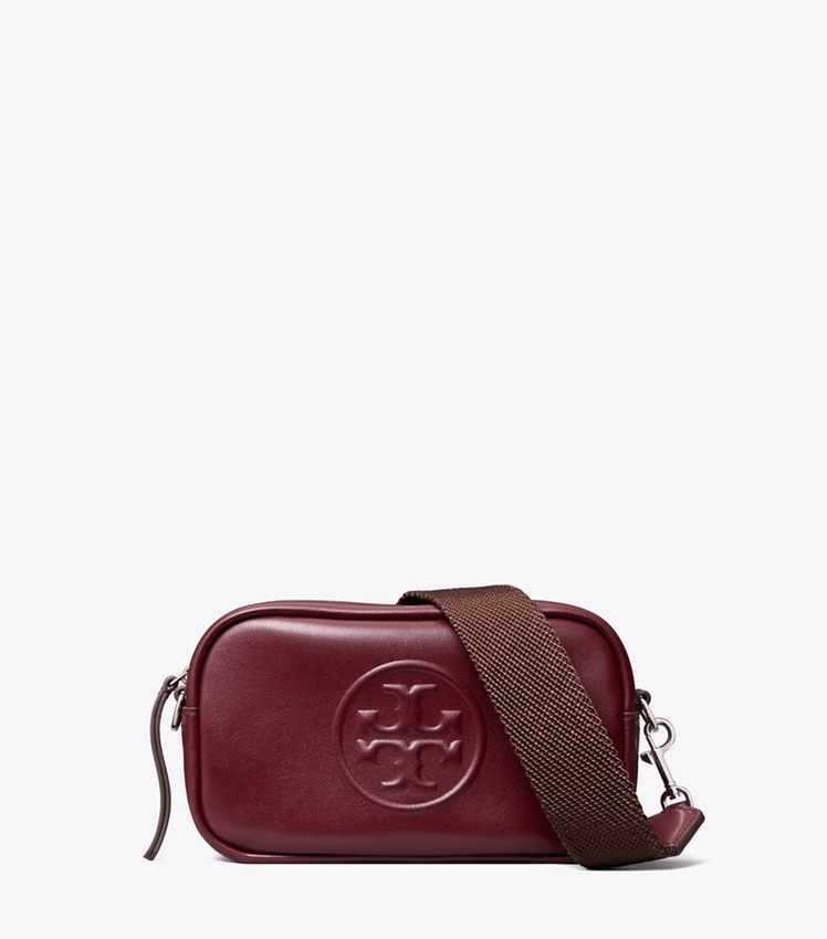 Tory Burch Mini Miller natuura Crossbody Bag — Merlot