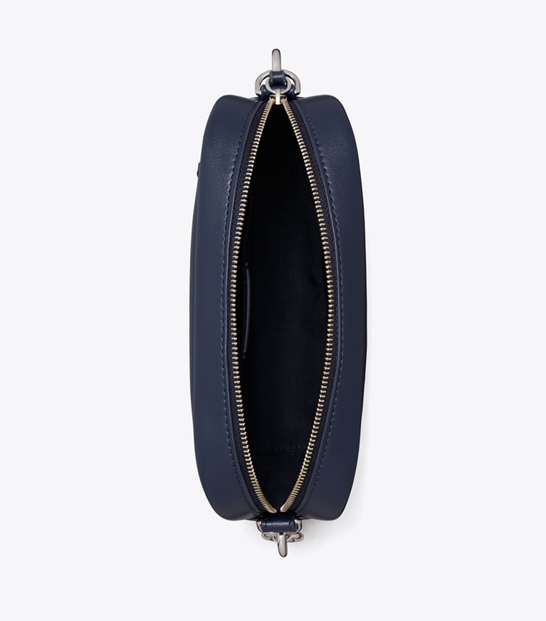 Tory Burch designer crossbody bags Mini Miller natuura™ Crossbody Bag in NEW NAVY overhead