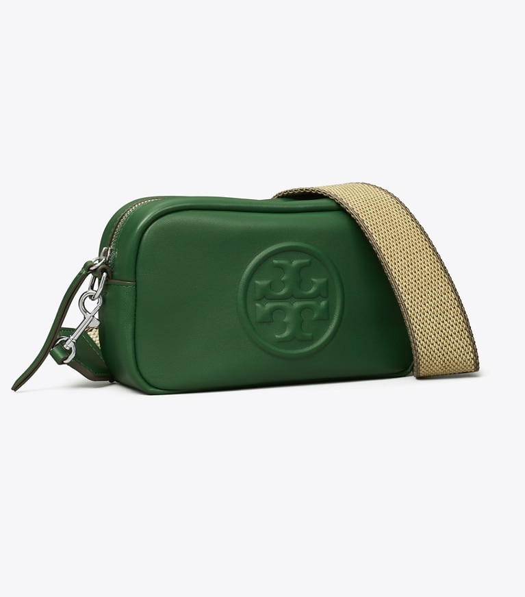 Tory Burch designer crossbody bags Mini Miller Soft Crossbody Bag in Dark Kale angle