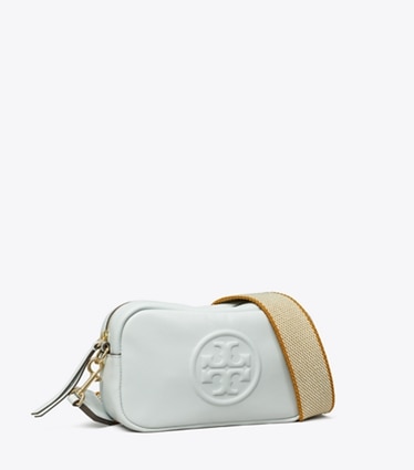 Tory Burch designer クロスボディバッグ ミラー ソフト ミニ クロスボディバッグ in Light Sea angle