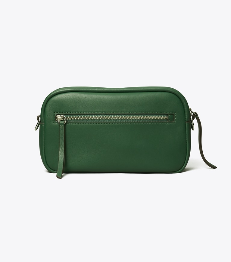 Tory Burch designer crossbody bags Mini Miller Soft Crossbody Bag in Dark Kale angle