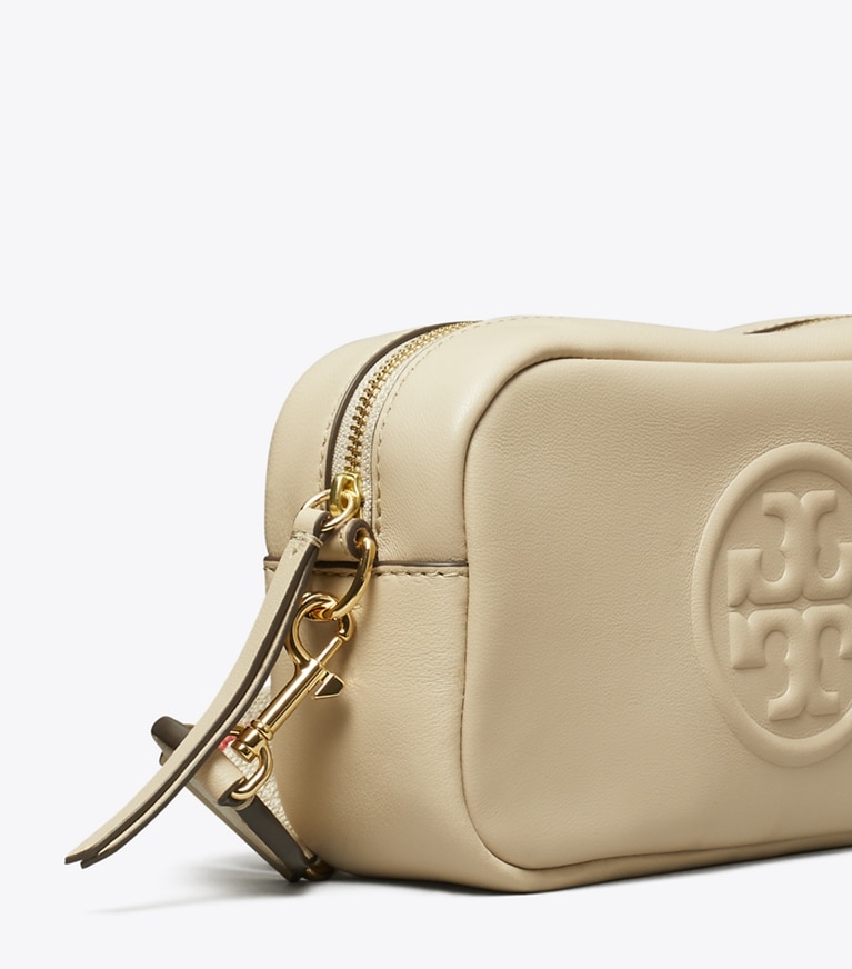 Tory Burch designer crossbody bags Mini Miller Soft Crossbody Bag in Light Stone angle