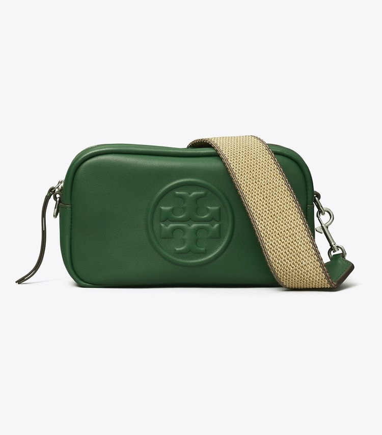 Tory Burch designer crossbody bags Mini Miller Soft Crossbody Bag in Dark Kale front