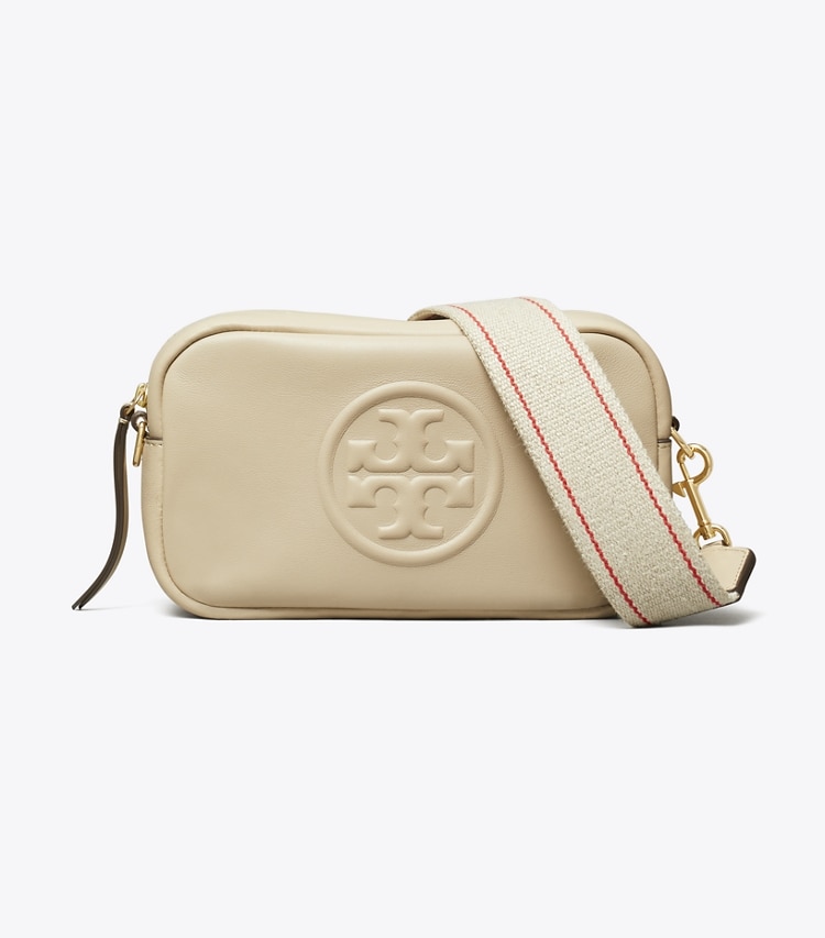 Tory Burch designer crossbody bags Mini Miller Soft Crossbody Bag in Light Stone front