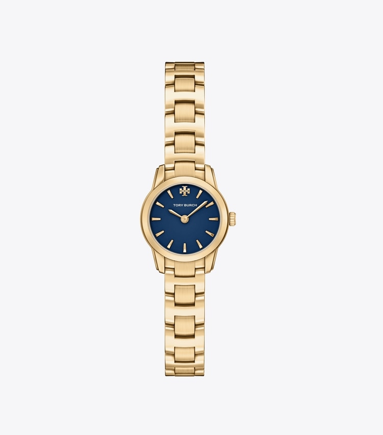 Tory Burch designer strap watches Mini Miller Watch in NAVY/PALE GOLD front