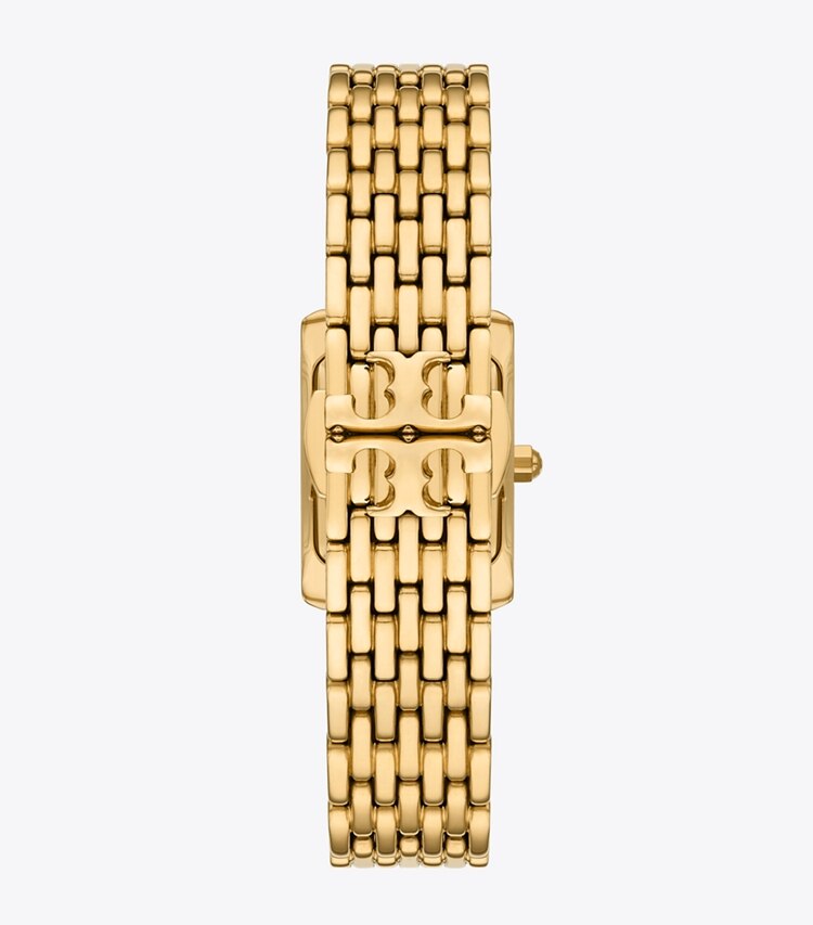 Tory Burch designer orologi da polso Mini orologio Eleanor in MALACHITE/GOLD indietro