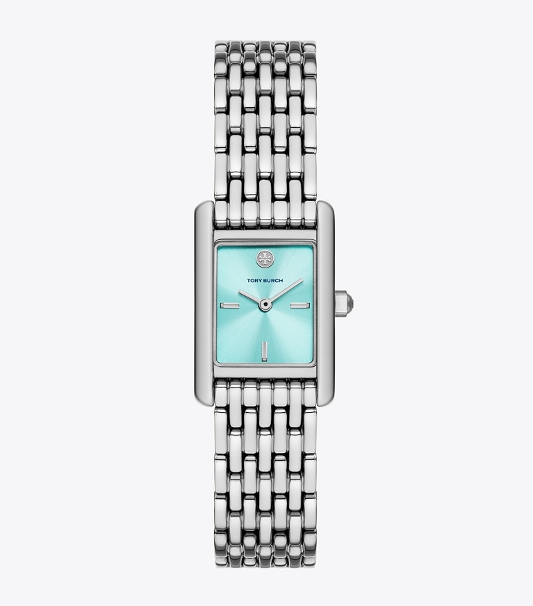 Tory Burch designer orologi da polso Mini orologio Eleanor in TURQUOISE/SILVER front