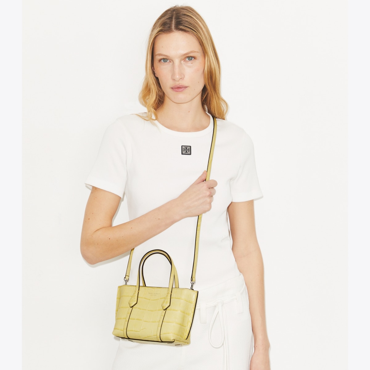 Mini Perry Embossed Tote: Women's Designer Crossbody Bags | Tory Burch