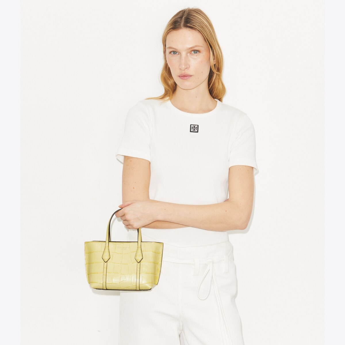 Mini Perry Embossed Tote: Women's Designer Crossbody Bags | Tory Burch