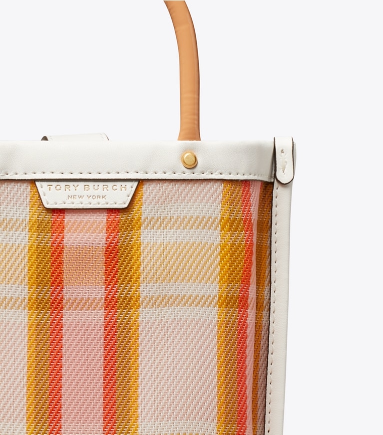 Tory Burch designer crossbody bags Mini Perry Mesh Tote in Canyon Flower angle