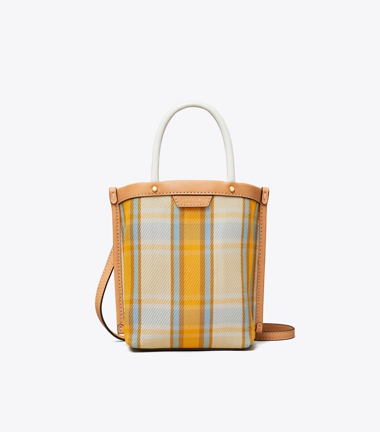 Tory Burch designer crossbody bags Mini Perry Mesh Tote in Ciel front