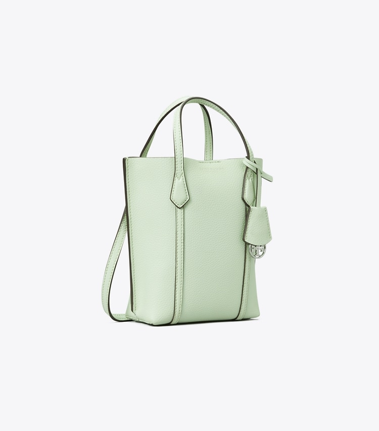 Tory Burch designer crossbody bags Mini Perry Tote in MEADOW MIST angle