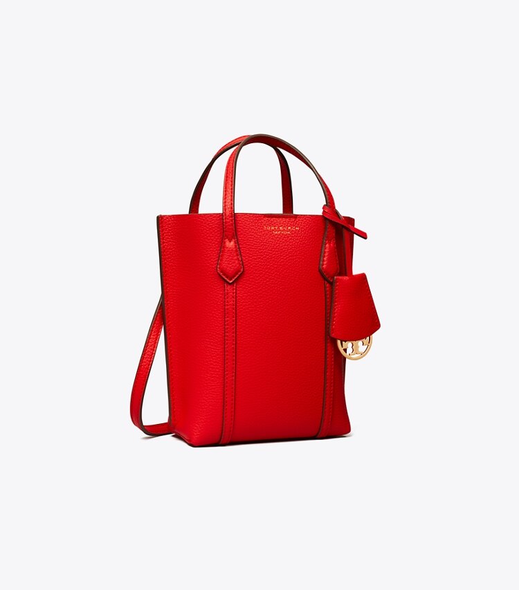 Tory Burch designer crossbody bags Mini Perry Tote in Brilliant Red angle