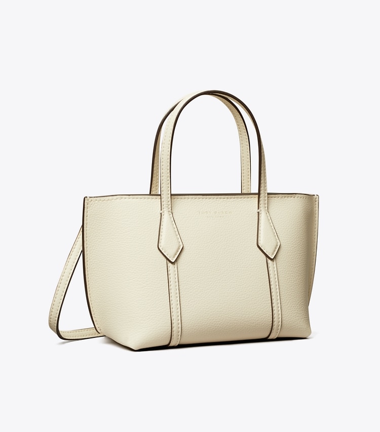 Tory Burch designer crossbody bags Mini Perry Tote in Warm White angle