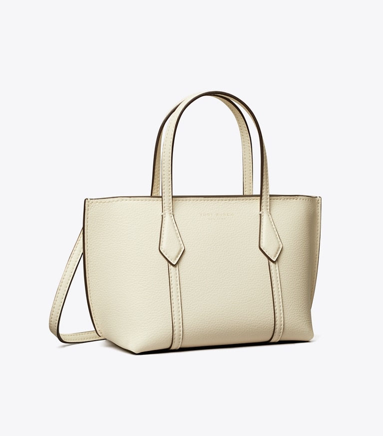 Tory Burch designer crossbody bags Mini Perry Tote in Warm White angle