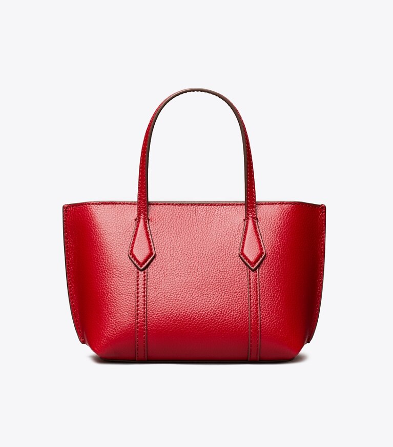 Tory Burch designer crossbody bags Mini Perry Tote in Bartlett Red back