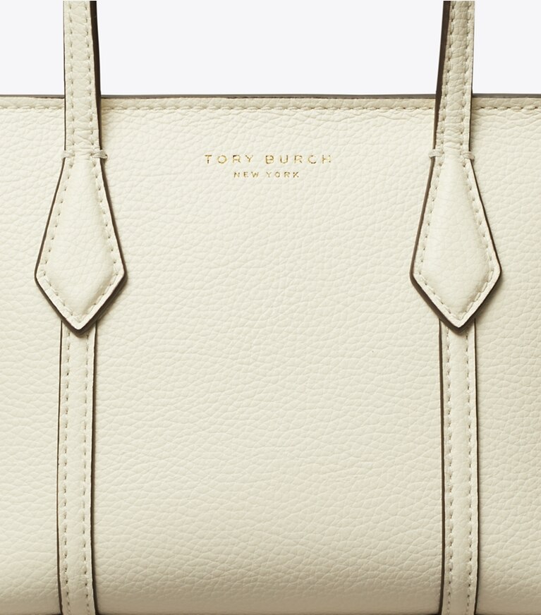 Tory Burch designer crossbody bags Mini Perry Tote Bag in Warm White angle