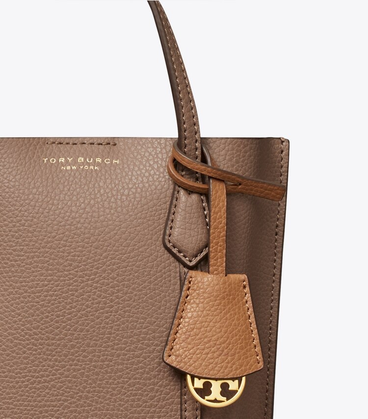 Tory Burch designer crossbody bags Mini Perry Tote in CLAM SHELL detail