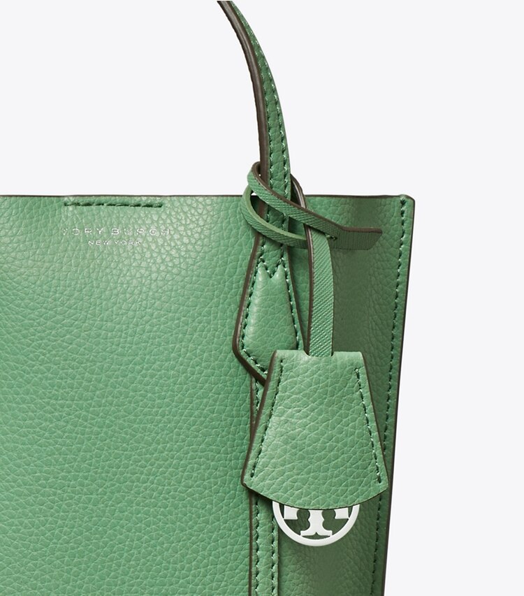 Tory Burch designer crossbody bags Mini Perry Tote in Patina detail