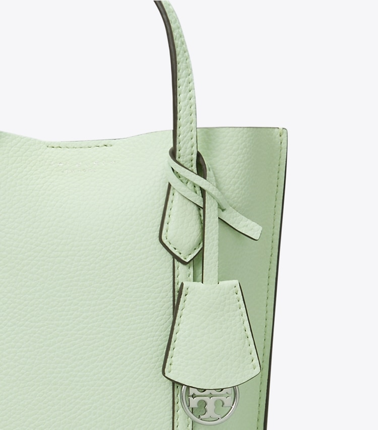 Tory Burch designer crossbody bags Mini Perry Tote in MEADOW MIST detail