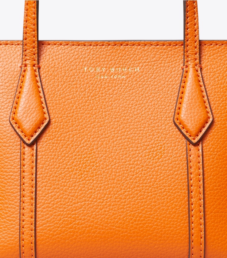Tory Burch designer crossbody bags Mini Perry Tote in Orange Jam detail
