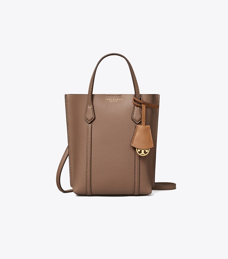 Tory Burch designer crossbody bags Mini Perry Tote in CLAM SHELL front