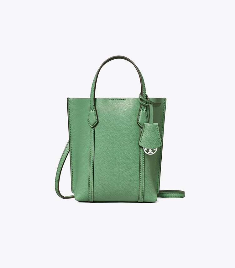 Tory Burch designer crossbody bags Mini Perry Tote in Patina front