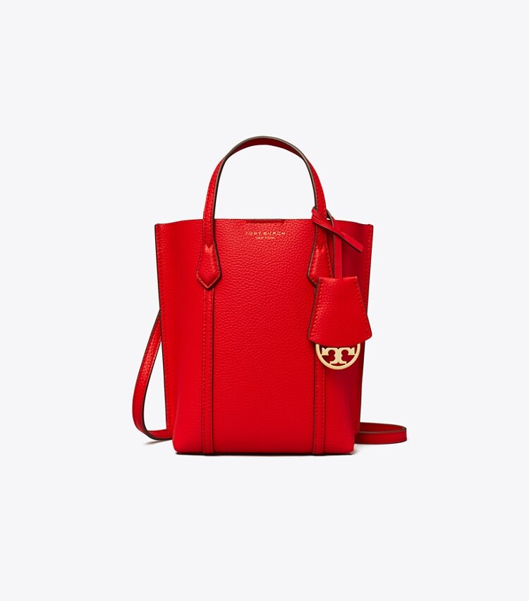 Tory Burch designer crossbody bags Mini Perry Tote in Brilliant Red front