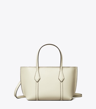 Tory Burch designer crossbody bags Mini Perry Tote in Warm White front