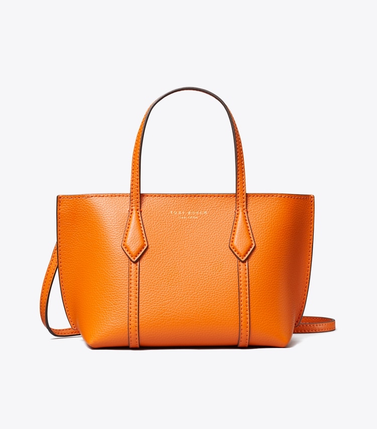 Tory Burch designer crossbody bags Mini Perry Tote in Orange Jam front