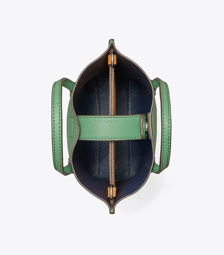 Tory Burch designer crossbody bags Mini Perry Tote in Patina angle