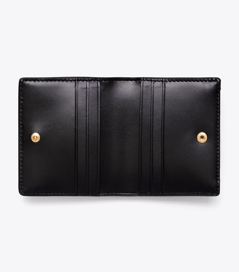 Tory Burch designer portafogli Mini portafoglio Lee Radziwill in Black angle