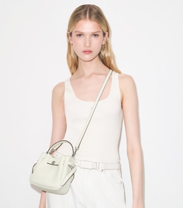 Women's Designer Mini White Leather Crossbody Bags | Tory Burch