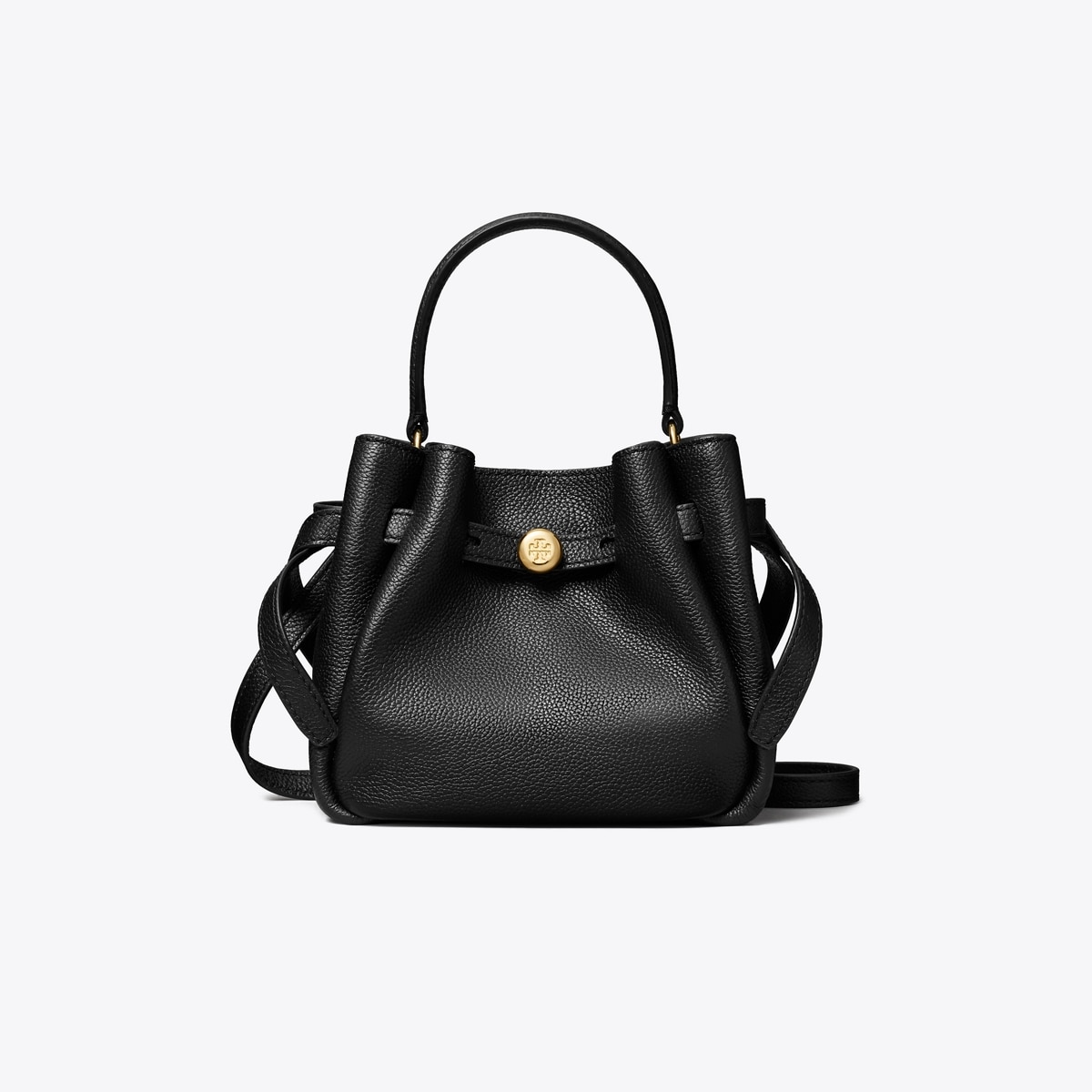 新品 Tory Burch ROMY BUCKET BAG トリーバーチ 黒 mini-romy-bucket-bag-front.