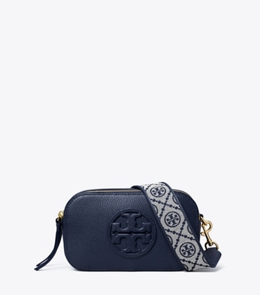 Tory Burch designer sacs à bandoulière Mini sac à bandoulière Miller in Tory Navy front