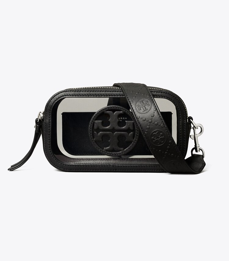 Tory Burch designer sacs à bandoulière Mini sac bandoulière Miller dans Clear de face