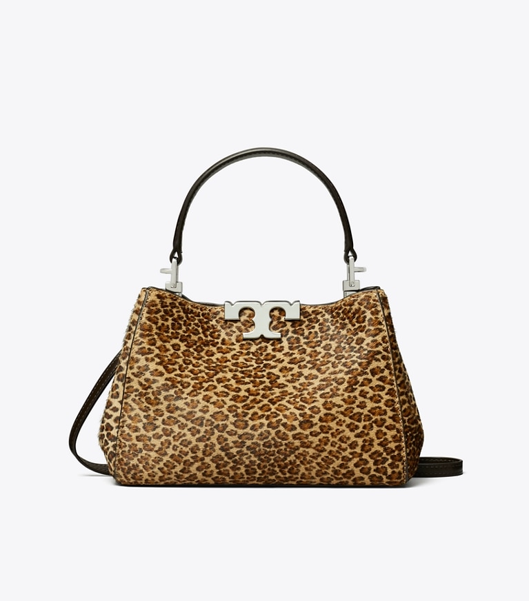 Tory Burch designer sacs à bandoulière Mini sac Eleanor en cuir de veau façon poulain dans Multi de face