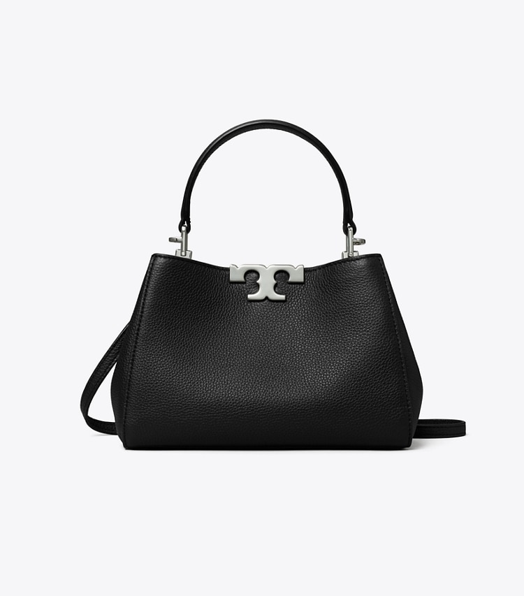 Tory Burch designer sacs à bandoulière Mini Sac Eleanor en cuir souple in Black front
