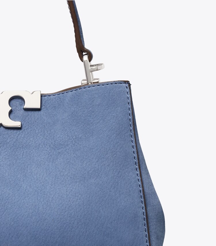 Tory Burch designer sacs à bandoulière Mini sac Eleanor en nubuck in Soft Blue informations