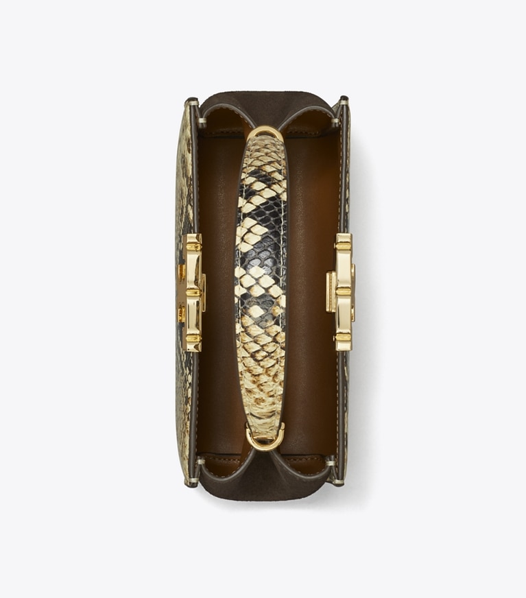 Tory Burch designer sacs à bandoulière Mini sac Eleanor in Coriander / Black Multi angle