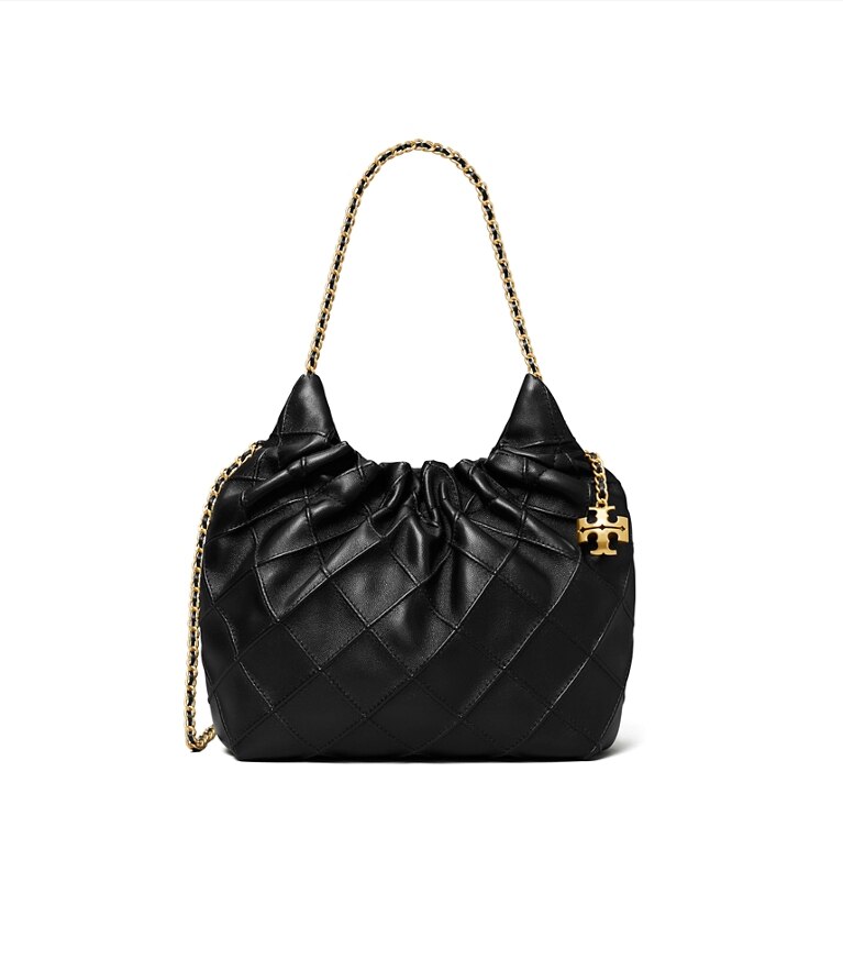 Tory Burch designer sacs à bandoulière Mini sac Fleming à cordon de serrage in Black additional