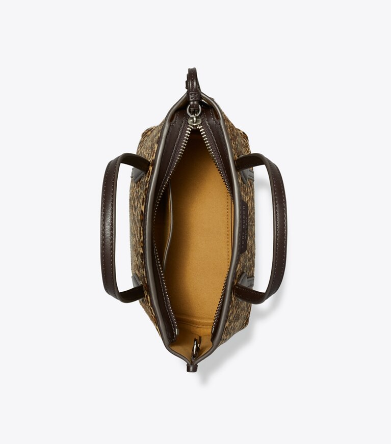 Tory Burch designer sacs à bandoulière Mini sac fourre-tout Perry Léopard dans Multi vue du dessus