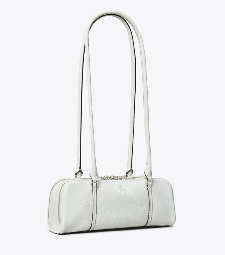 Tory Burch designer sacs porté épaule Mini sac Marshmallow en cuir froissé dans White angle