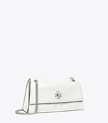 Tory Burch designer sacs porté épaule Mini sac porté épaule Kira avec fermoir tourniquet in BIANCO angle