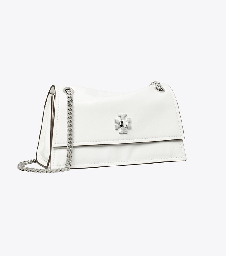 Tory Burch designer sacs porté épaule Mini sac porté épaule Kira avec fermoir tourniquet in BIANCO angle