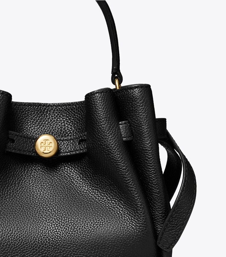 Tory Burch designer sacs à bandoulière Mini sac seau Romy dans Black détails