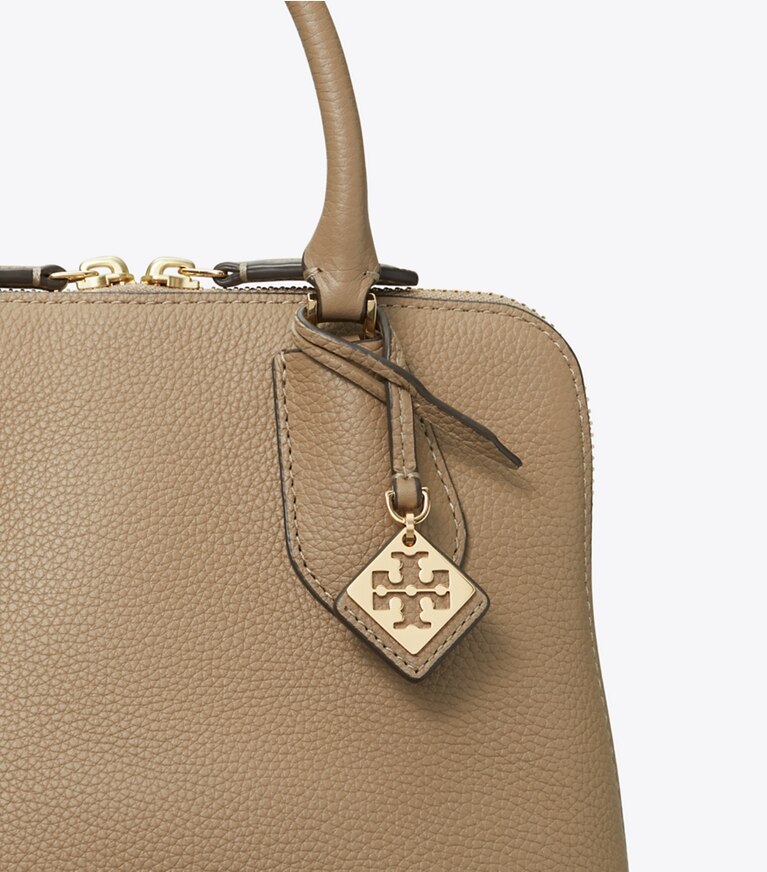 Tory Burch designer sacs à bandoulière Mini sac Swing in Taupe Oak angle